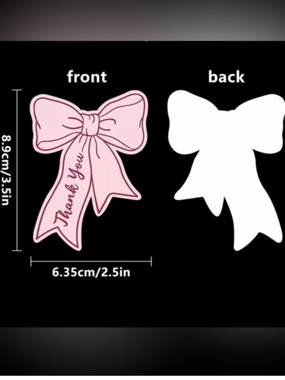575pc Bundle: 25 Large Poly Mailers, 25 Cello Bags, 25 Cards & 500 Stickers - Picture 5 of 14